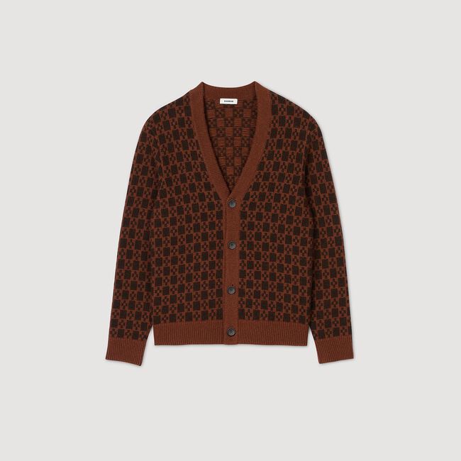 Jacquard square cross pattern