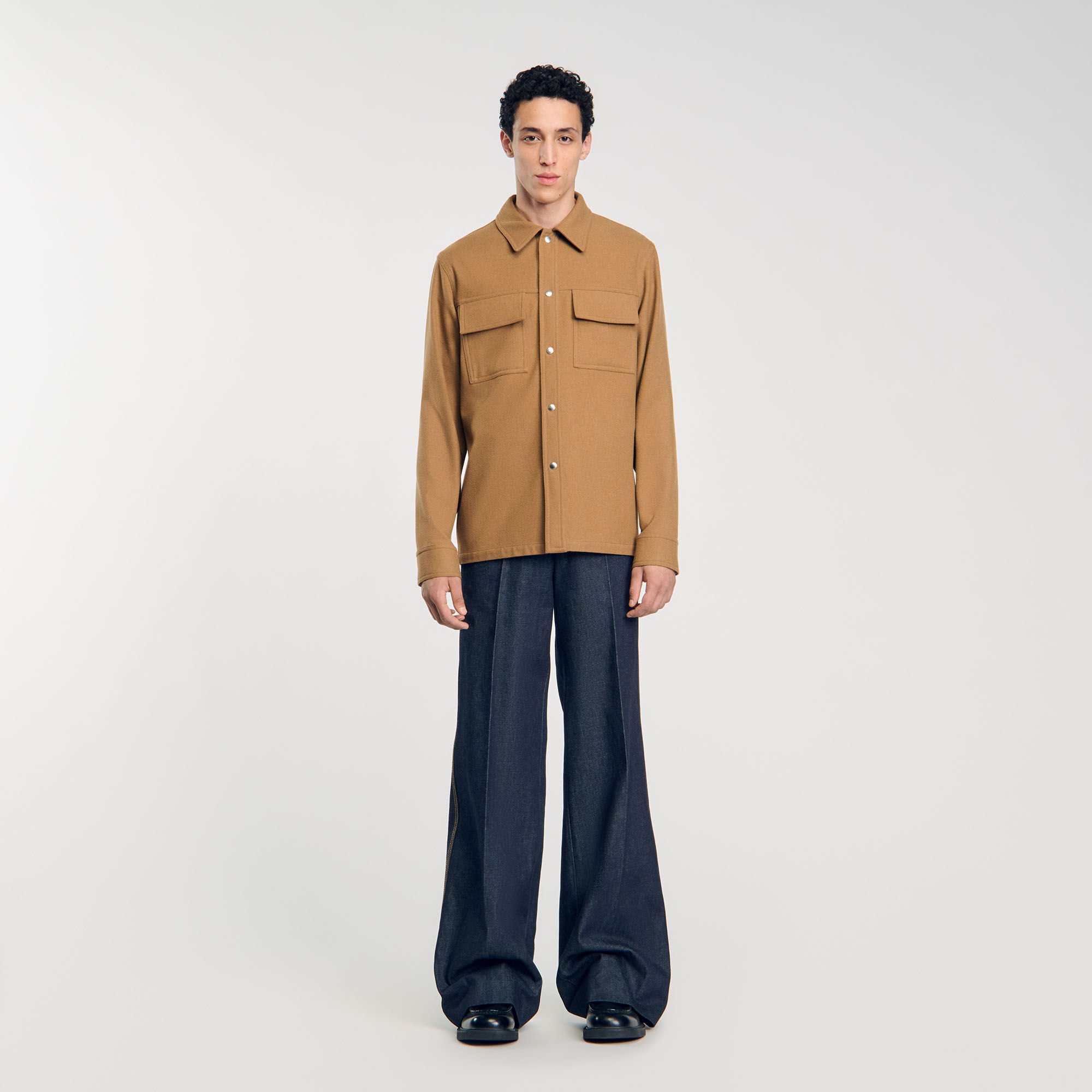 Wool overshirt