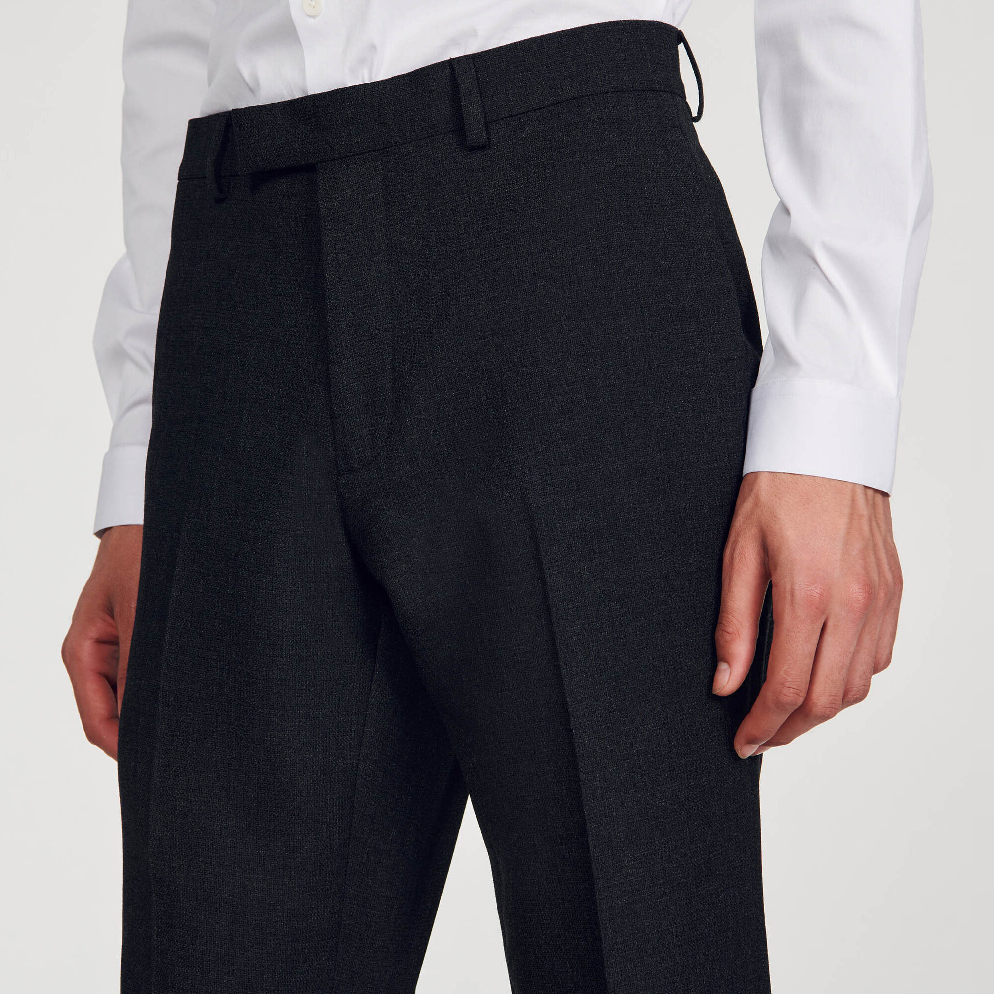 Wool suit trousers