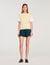 Dual-material knit sweater