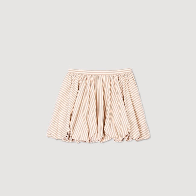 Striped bubble skirt