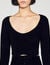 Short velvet knit sweater