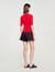 Argyle polo-neck sweater