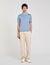Short-sleeve knitted polo shirt