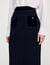 Tweed and velvet maxi skirt