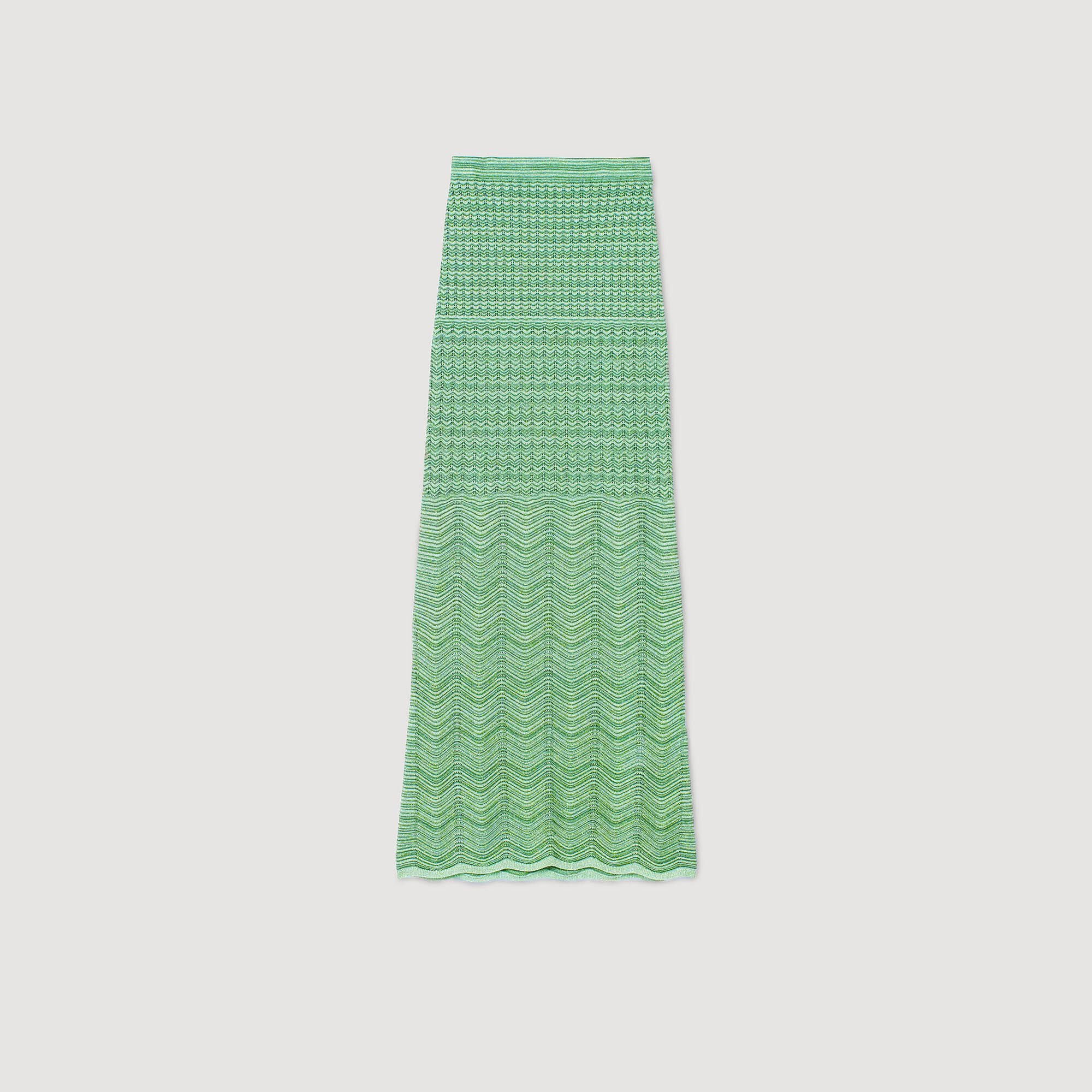 Long knit skirt