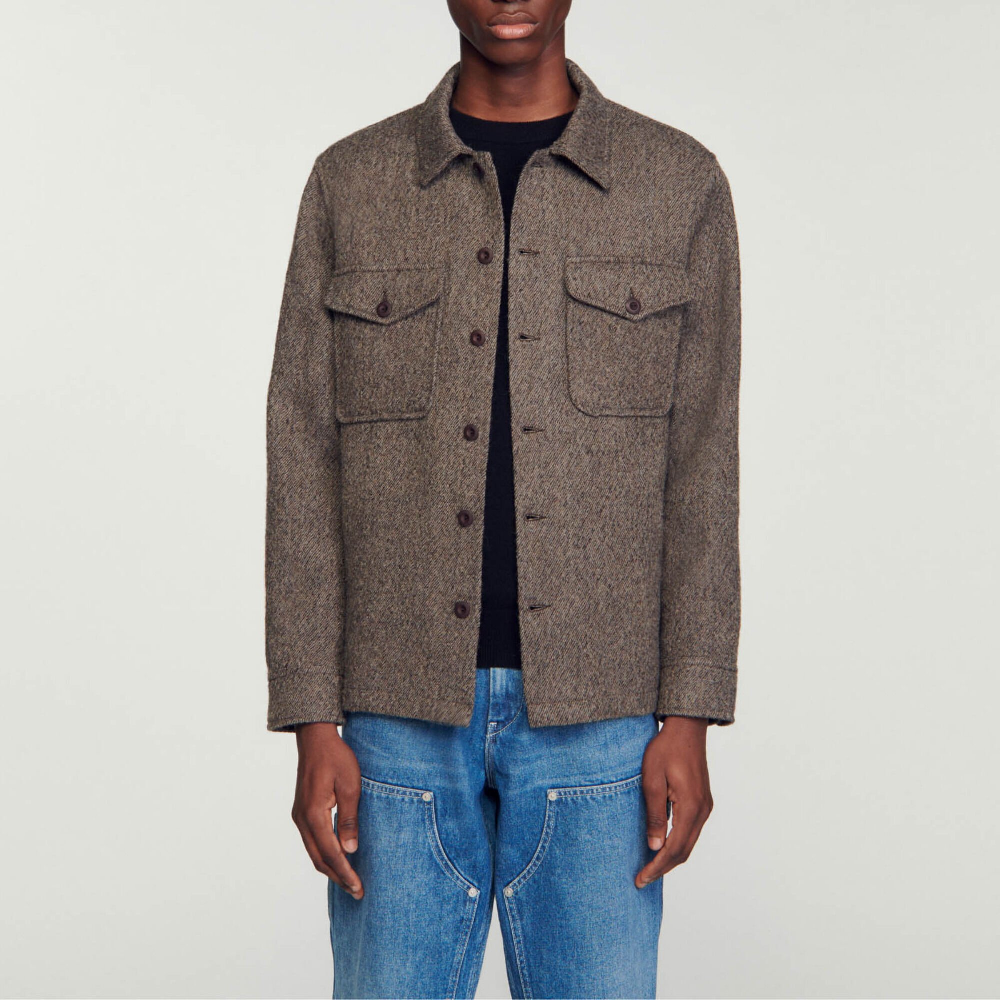 Wool overshirt