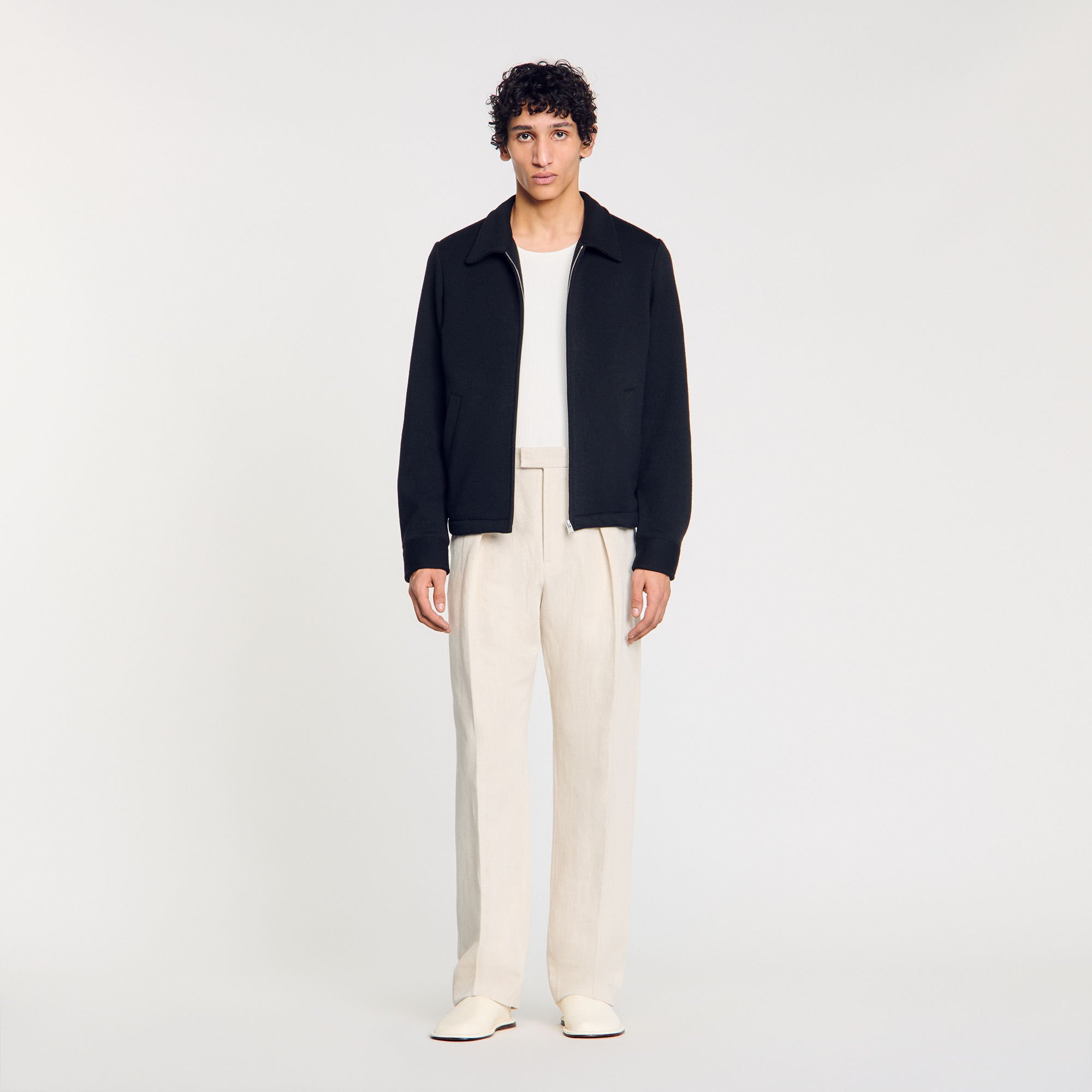 ジャケット・アウター SANDRO Wool Varsity Jacket SANDRO PARIS WOOL VARSITY BOMBER JACKET | eBay