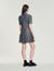 Short dress with tailored collar