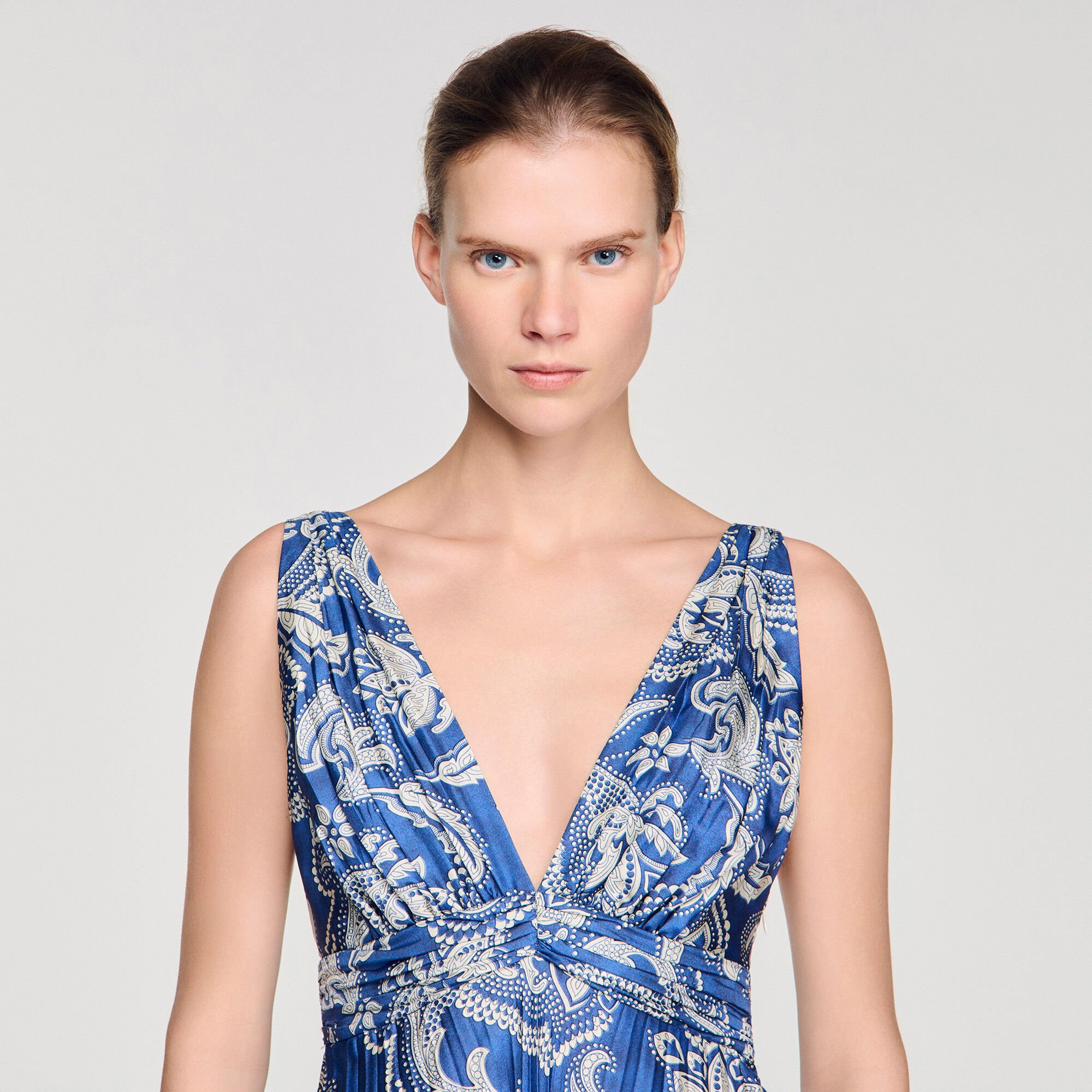 Floral print maxi dress