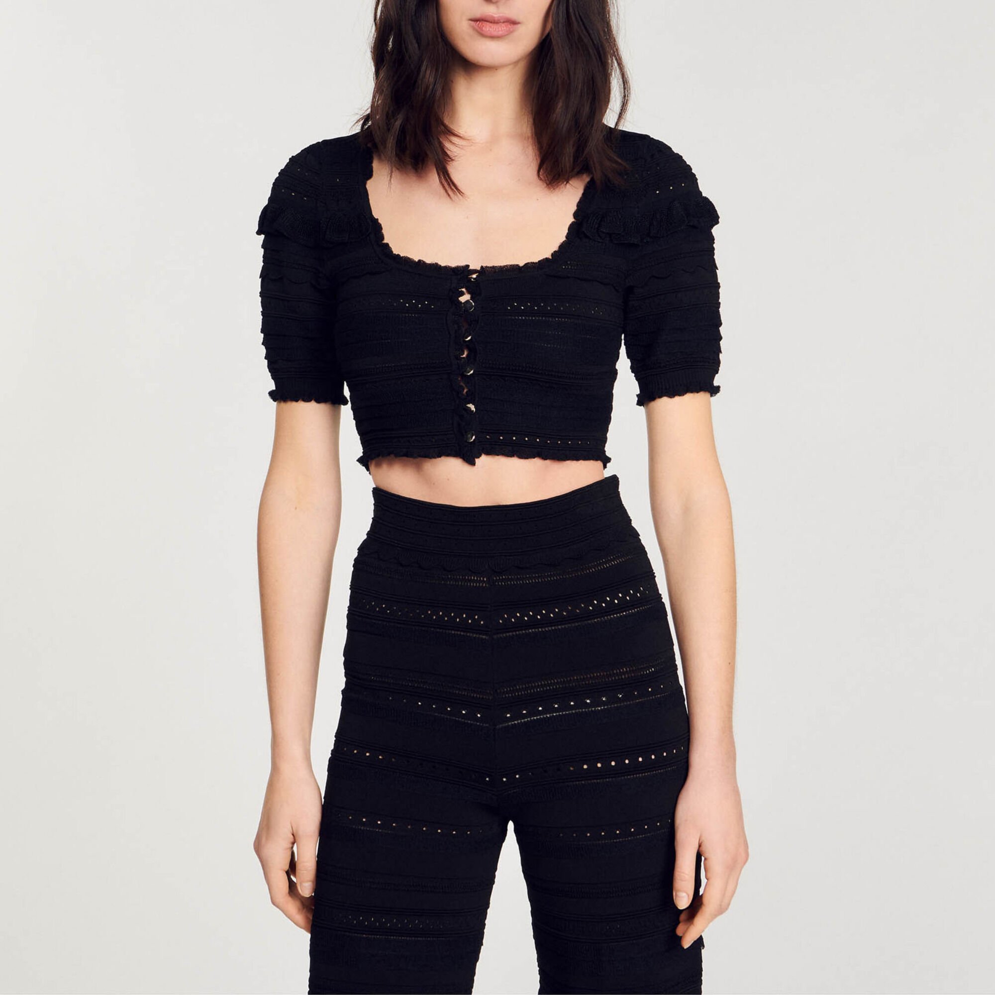 Knit crop top