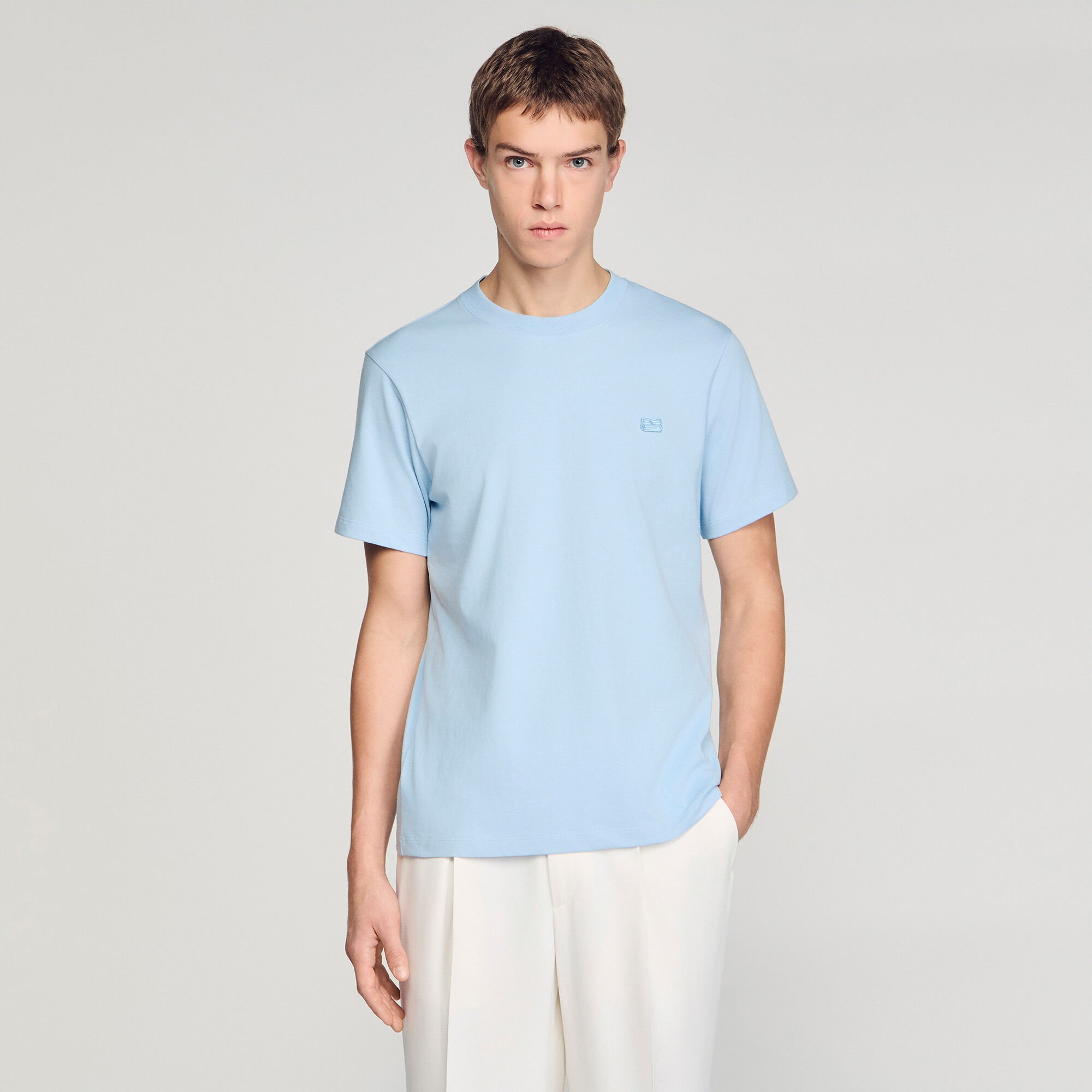 T-shirt with double S patch