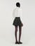 Mini checked pleated skirt