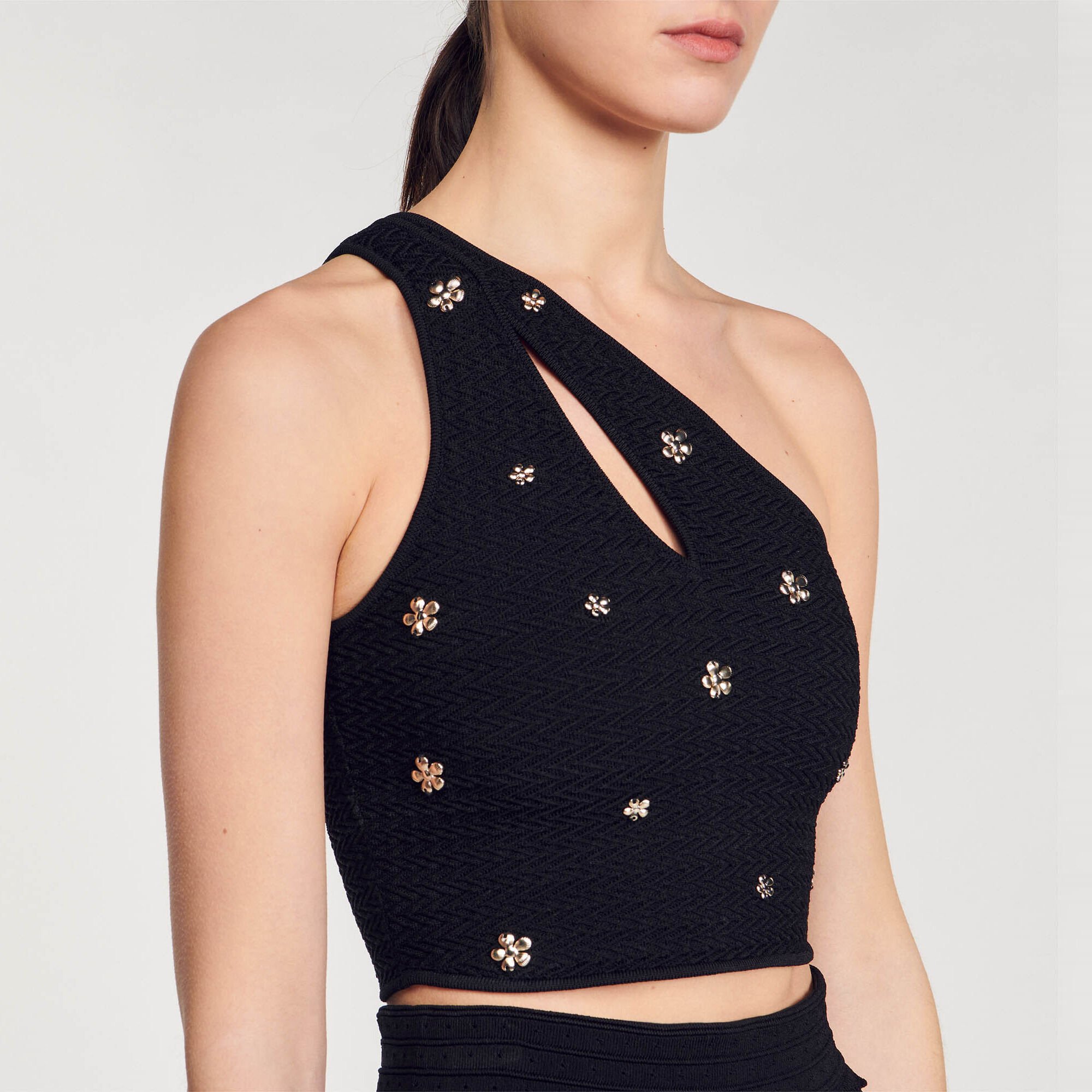 Asymmetrical crop top