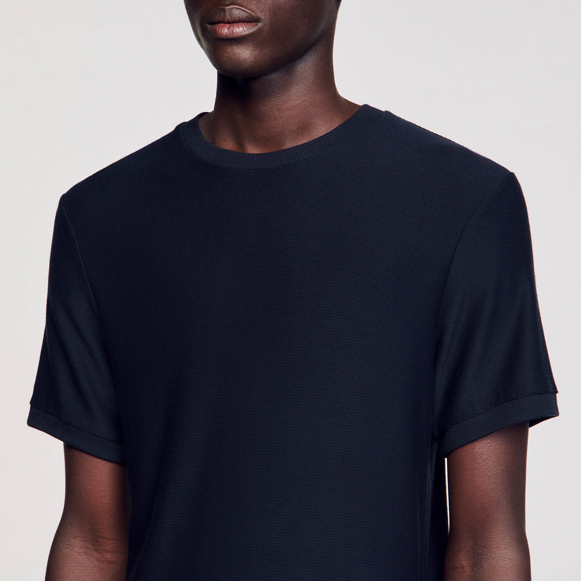 Mock neck T-shirt