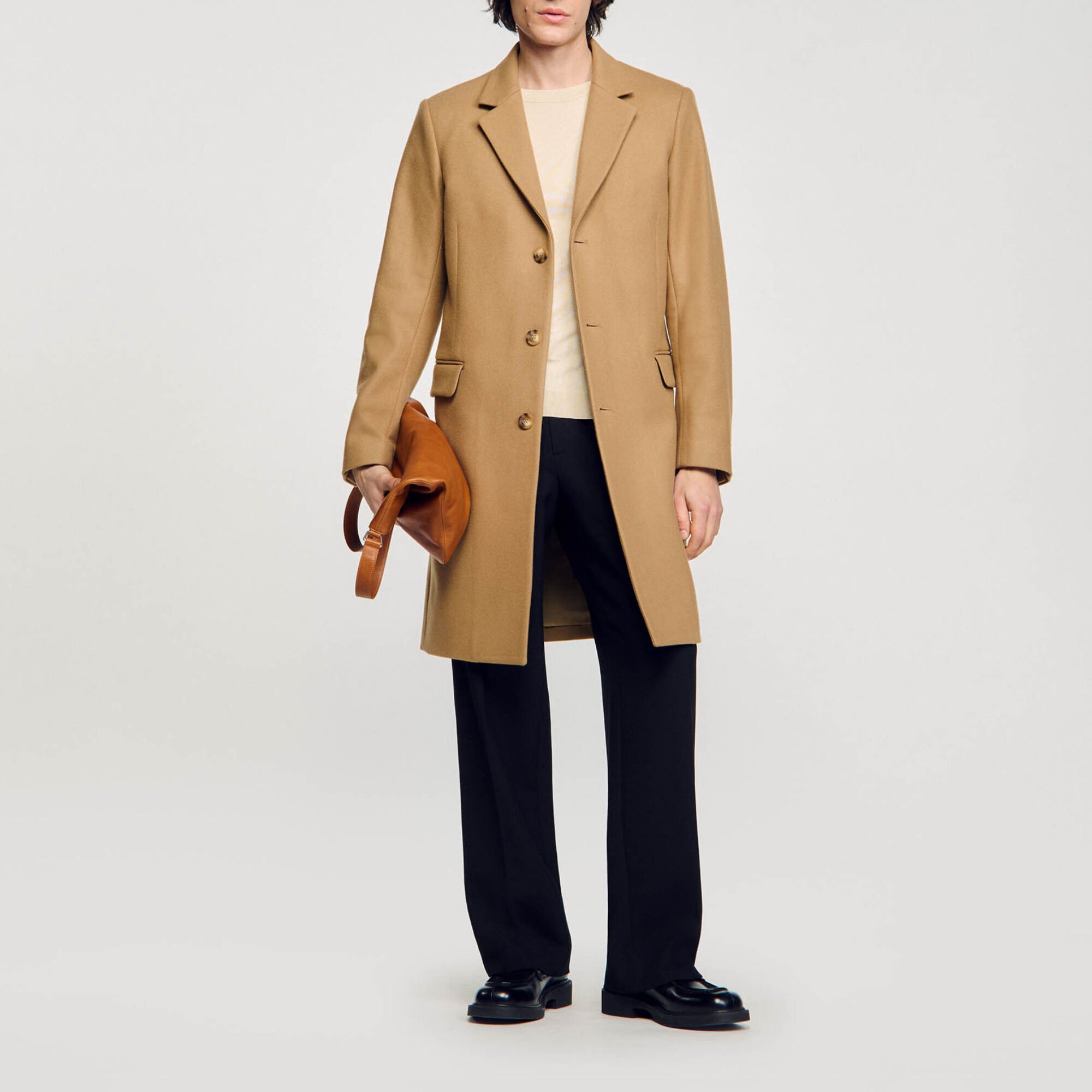 Wool broadcloth coat
