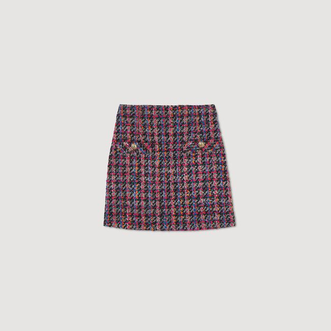 Short tweed skirt