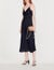 Midi dress with narrow straps
