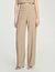 Straight-leg tweed trousers