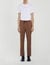 Elasticated straight-leg trousers