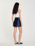 Satin short skirt
