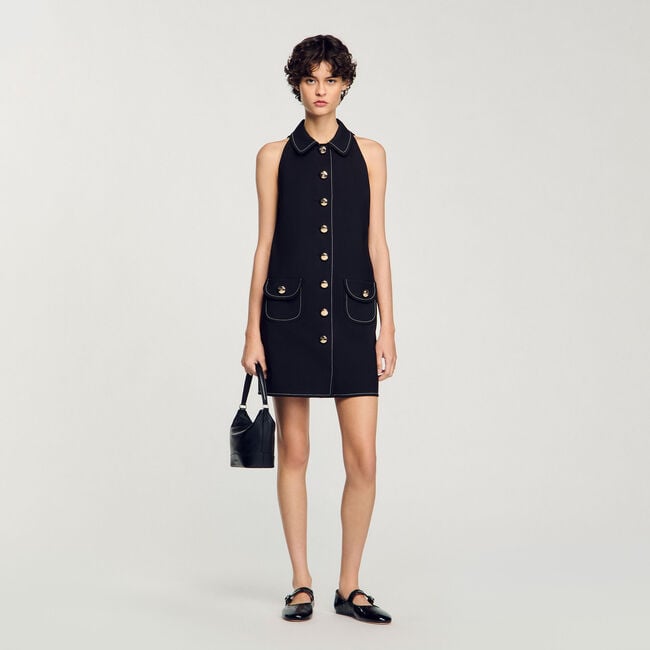 Peter Pan collar mini dress