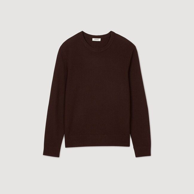 Textured knit sweater