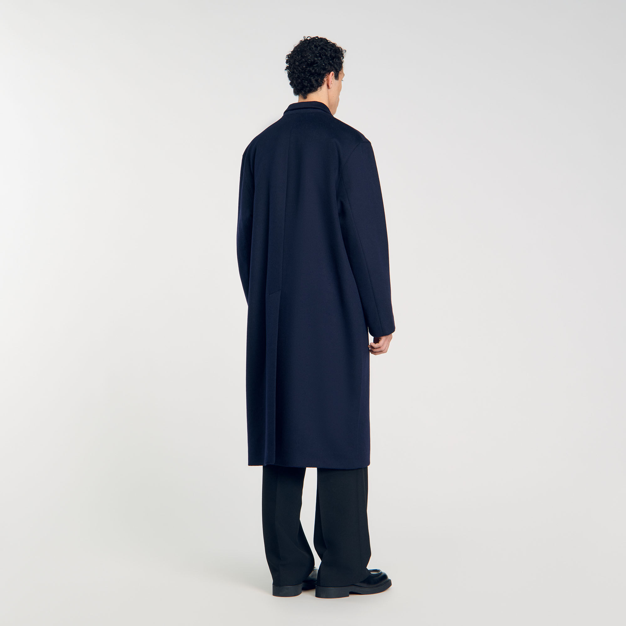 Oversized coat blue for Men | Sandro Paris