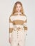 Striped polo-neck T-shirt