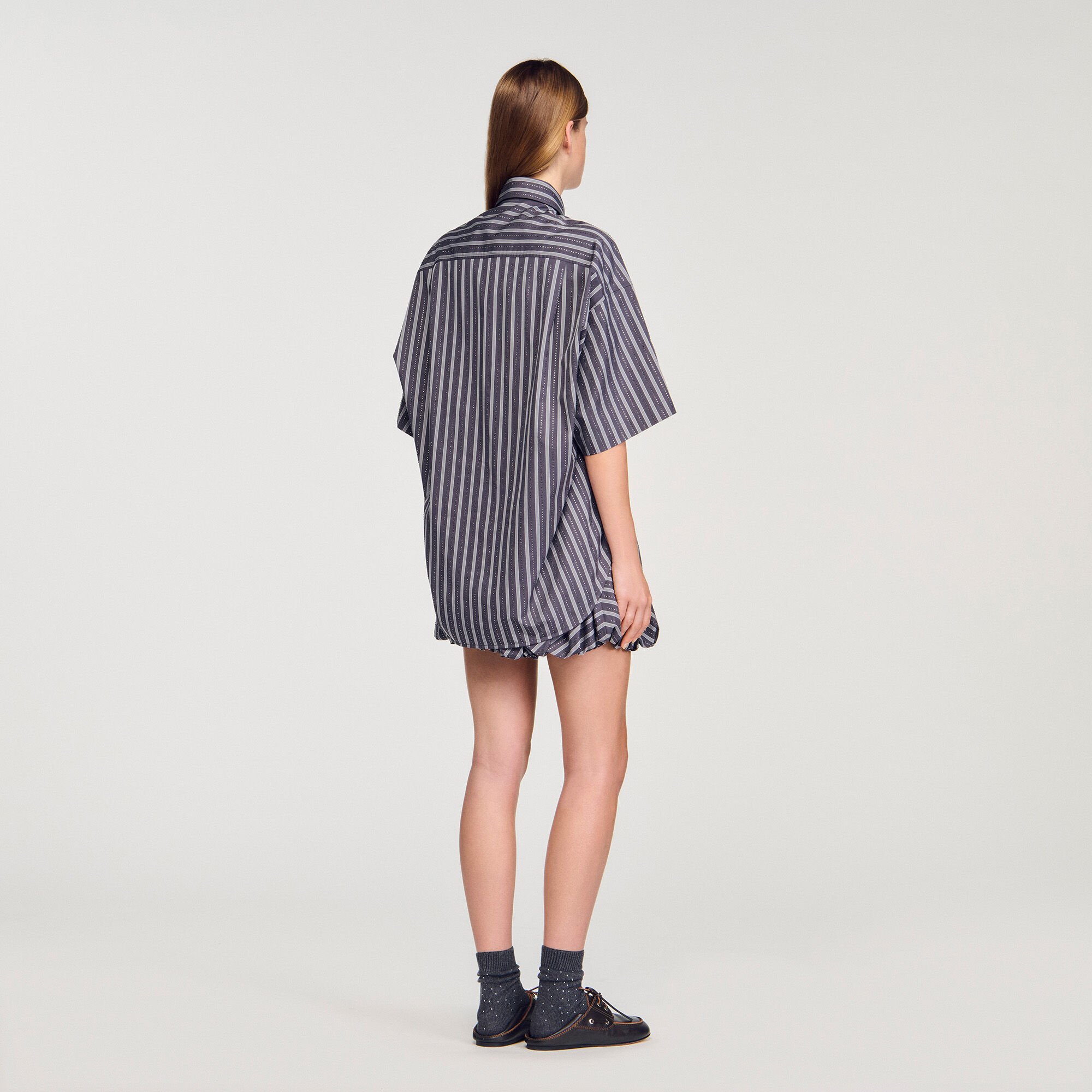 Oversized striped rhinestone