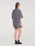 Oversized striped rhinestone
