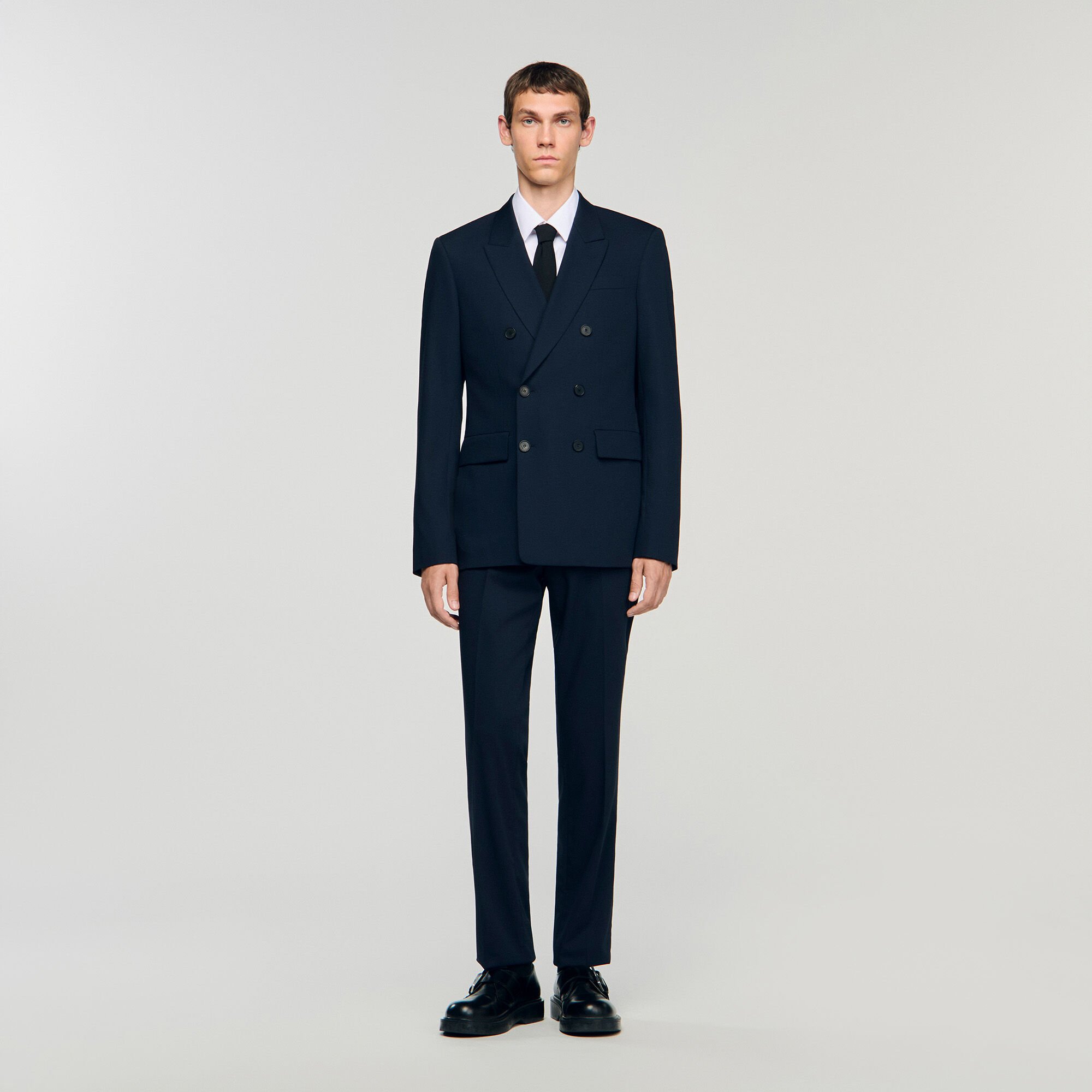 Double-breasted suit jacket