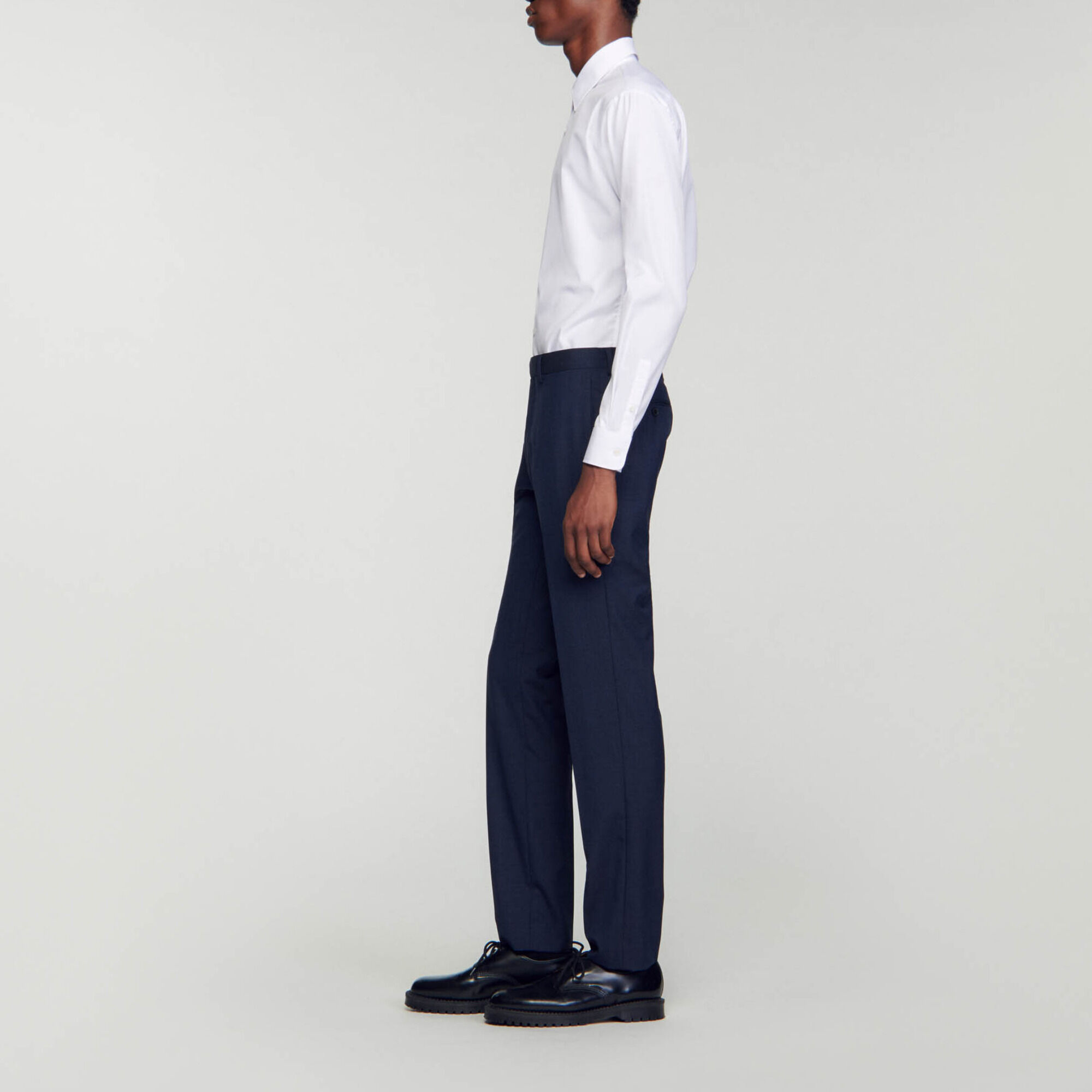 Wool suit pants