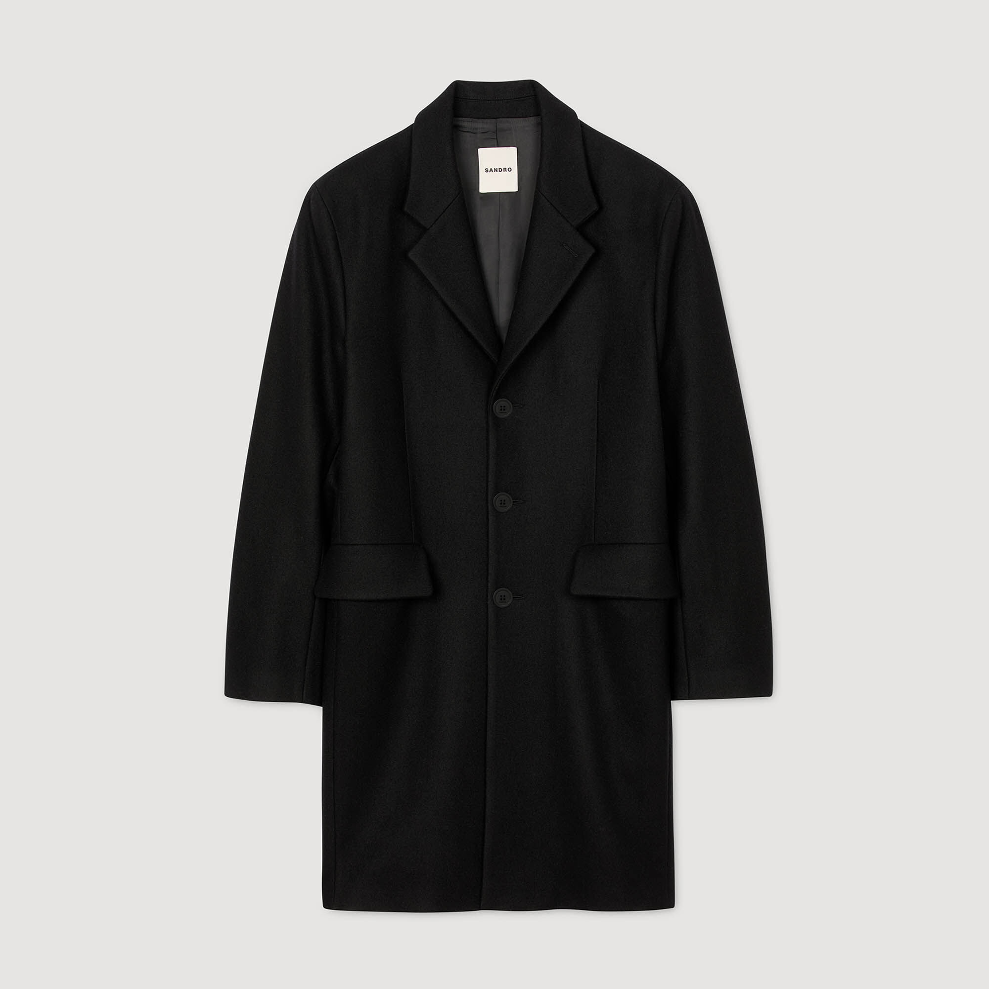 Wool and cashmere coat