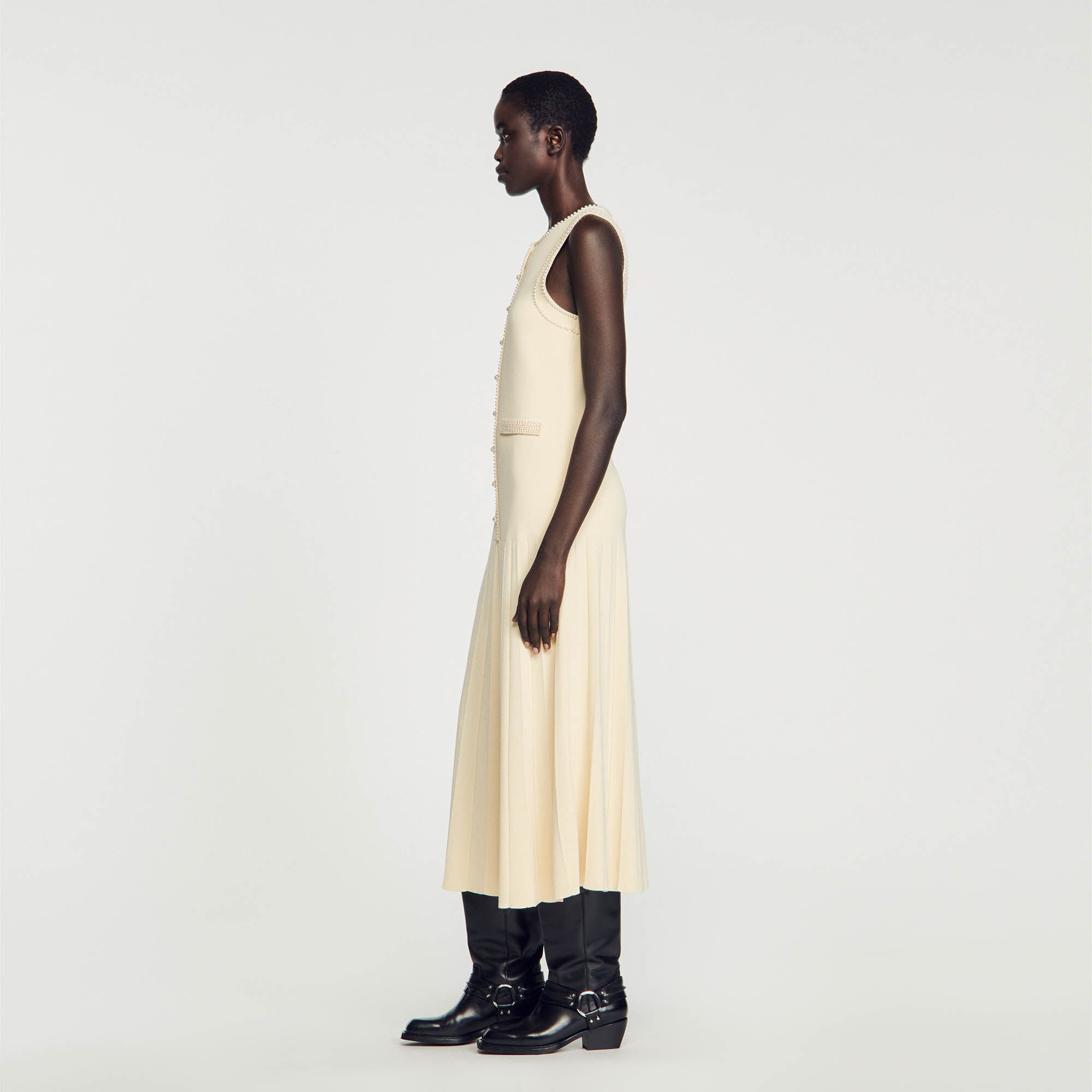 Knit midi dress
