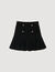 Mini pleated knit skirt