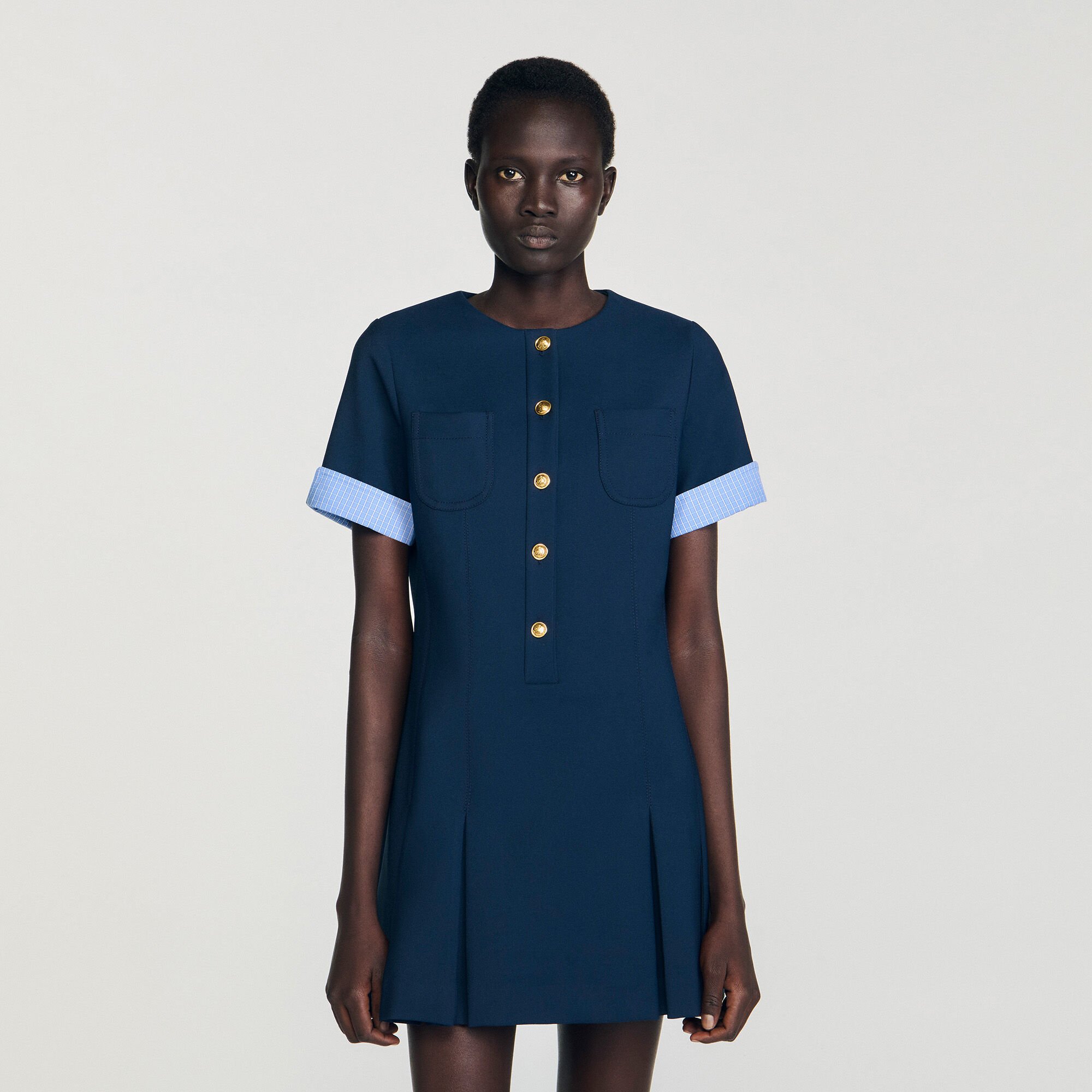 Mini pleated dress