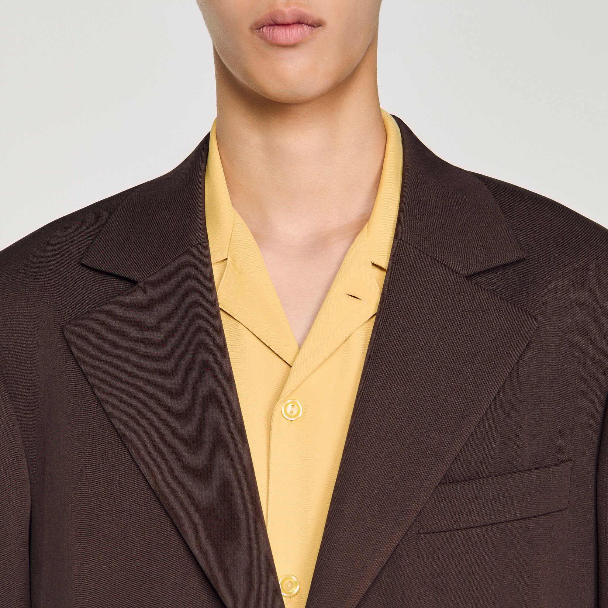 Oversized wool jacket