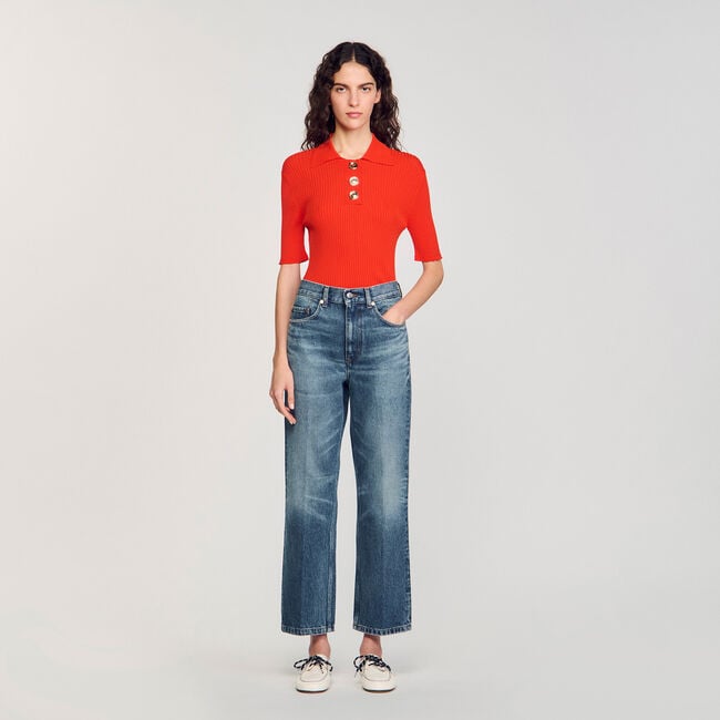 Polo-neck sweater