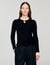 Smocked long-sleeved shirt