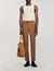Elasticated straight-leg trousers
