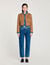Cropped button-down jacket