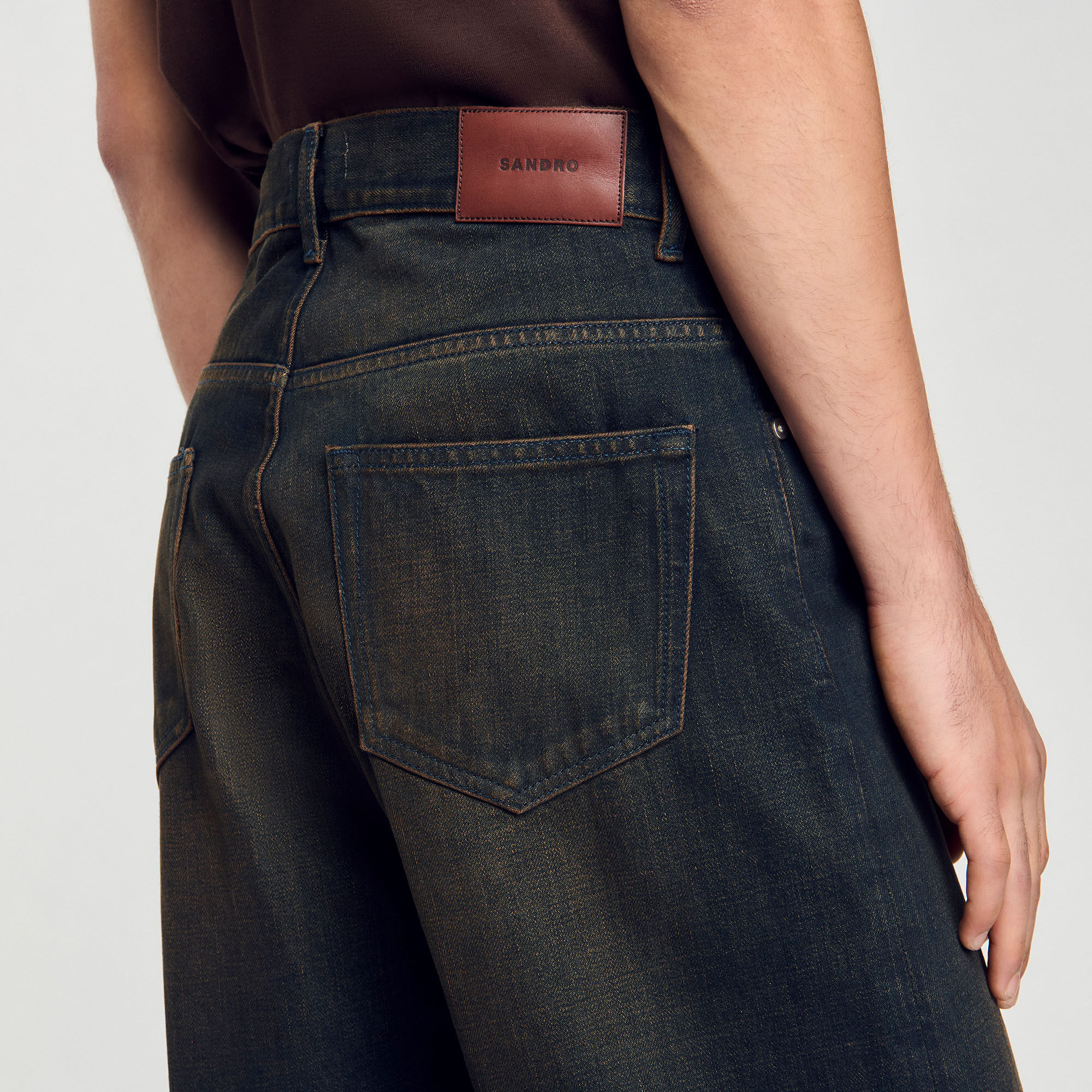 Baggy jeans brown for Men | Sandro Paris Baggy jeans brown for Men | Sandro Paris