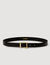 Smooth leather belt