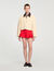 Leather collar workwear jacket