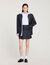 Short checked pleated skirt