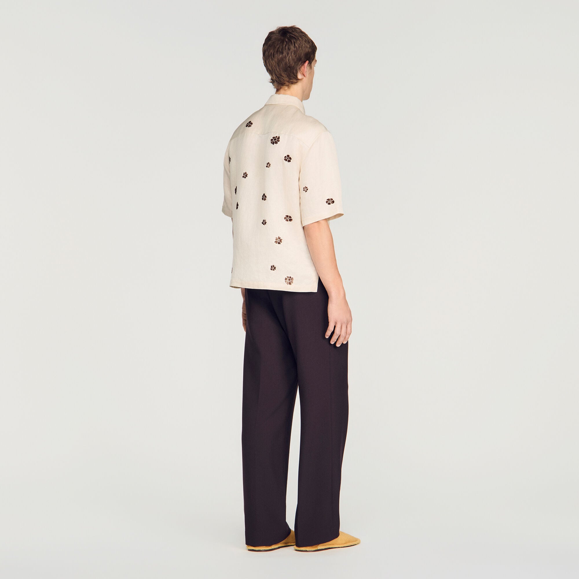 Loose-fit floral shirt