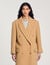 Long wool-blend coat