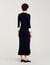 Two-tone knit maxi dress