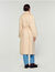 Double-breasted wool trench coat